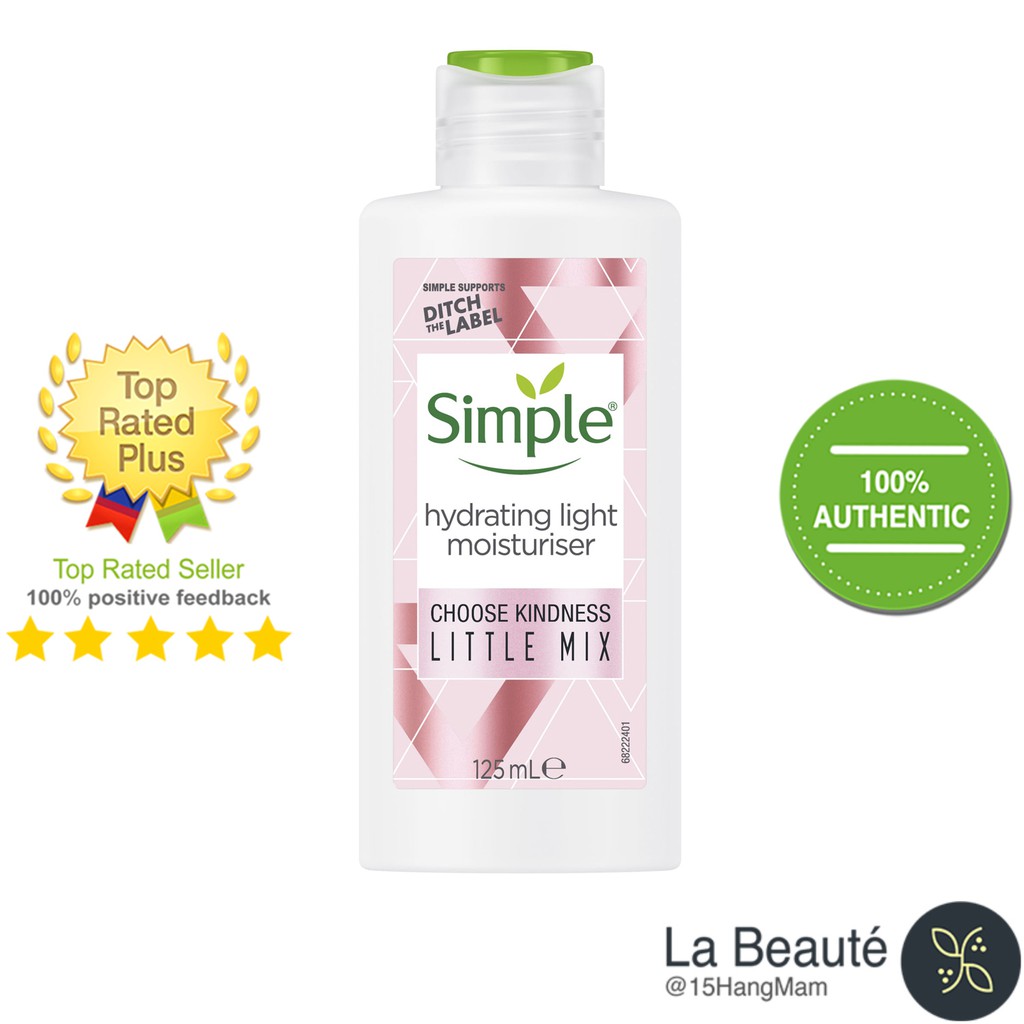 Simple Hydrating Light Moisturiser - Kem Dưỡng Ẩm Cho Da Nhạy Cảm 125ml