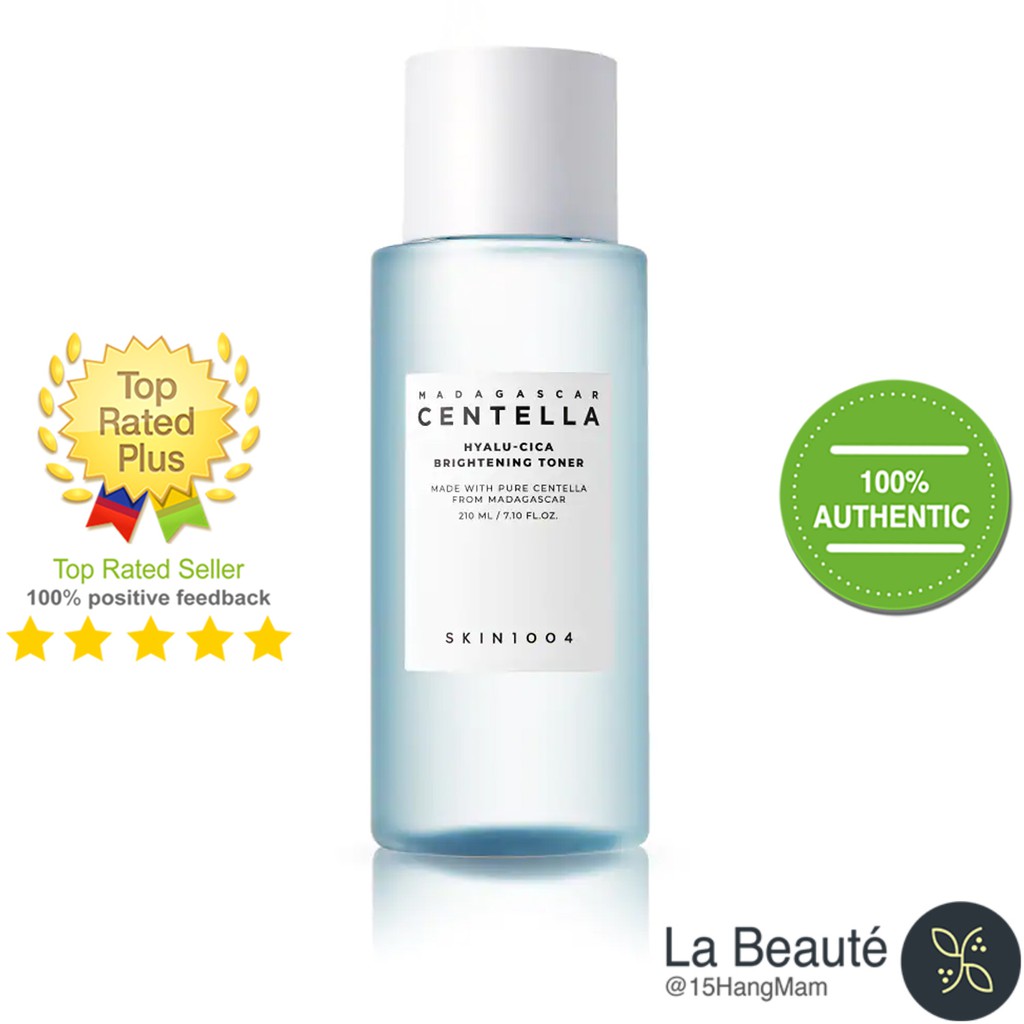 Skin1004 Madagascar Centella Hyalu-Cica Brightening Toner - Nước Hoa Hồng Cấp Ẩm, Làm Dịu Da Chiết Xuất Rau Má 210ml