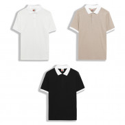 Áo Thun Polo Nam, Áo Phông Polo Nam Có Cổ Trắng 3 Màu Tay Ngắn Vải Thun Gân Cap Cấp NUMBI PL002460 SOMEHOW