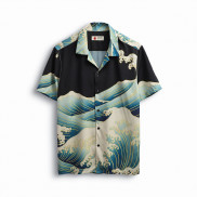 Áo Sơ Mi Nam Ngắn Tay Họa Tiết 02, Vải Cotton Lụa Form Regular NUMBI SM005130 , SOMEHOW