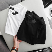 Áo Thun Nam INF Cổ Rộng 2 Màu, Chất Vải Thun Cotton Co Giãn Dày Dặn, AT010030, SOMEHOW