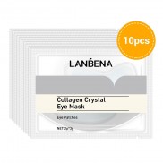 Set 10 mặt nạ LANBENA tinh chất vàng 24K collagen chống nếp nhăn chống lão hóa dưỡng ẩm loại bỏ quầng thâm mắt