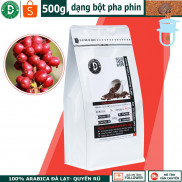Gói 500g cà phê rang xay với 100% Arabica Đà Lạt rang mộc hoàn toàn - zipper tiện lợi- DUC ANH COFFEE