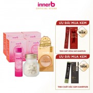 Combo giữ ẩm da sáng mịn InnerB Aqua Rich DoubleUp & 4 hộp Collagen InnerB Glowshot
