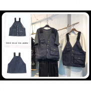 Áo Gile Jean unisex ( Design andmade by Drimwe),bảo hành lỗi 1 đổi 1
