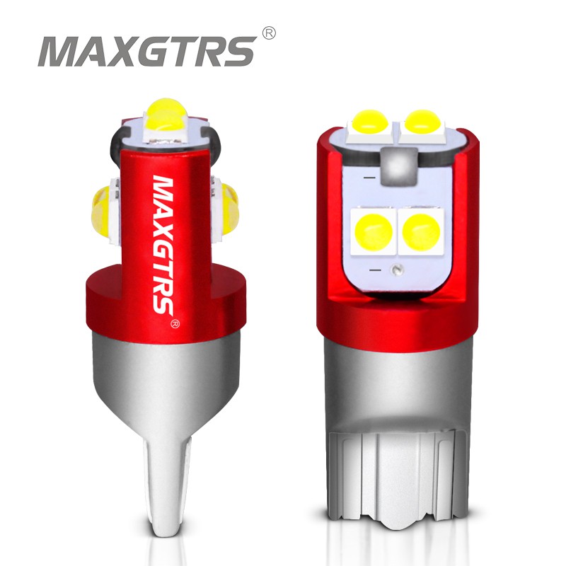 Bộ 2 Bóng Đèn Led T10 MAXGTRS Gắn Bên Trong Xe Hơi W5W 5w 12v