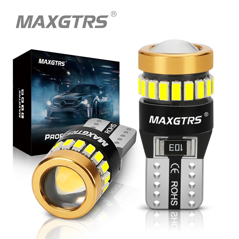 Set 2 bóng đèn LED MAXGTRS T10 điện áp 9-48V W5W 12V/24V nhiều màu tùy chọn cho xe bán tải