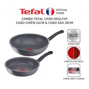 Bộ nồi chảo Tefal Cook Healthy (Chảo 24/Chảo xào 28)