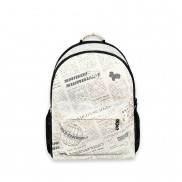 Balo Họa Tiết Báo SAIGON SWAGGER® SGS Journal Backpack-Ngăn Chống Sốc Laptop 15'