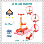 Xe trượt Scooter kiêm xe chòi chân có nhạc chịu lực 40kg