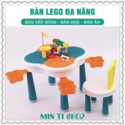 Bàn xếp hình lego đa năng có ngăn cất đồ chơi giúp bé phát triển toàn diện