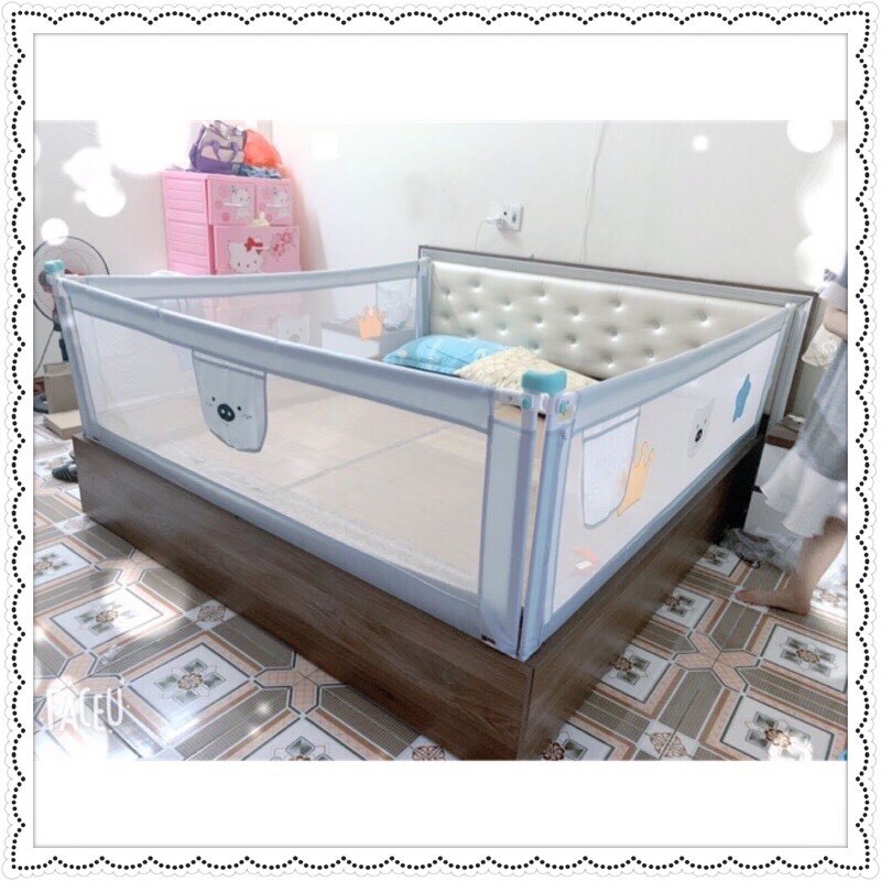 Thanh chắn giường chắc chắn an toàn bảo vệ bé