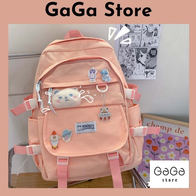 Balo lưới đi học style hàn quốc , cặp sách học sinh nữ cấp 2 , cấp 3 B257