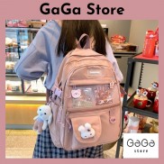 Balo nữ, balo hàn quốc đi học xuayang lưới 1 túi.