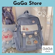 Balo nữ đi học lưới ulzzang hàn quốc, Cặp học sinh cấp 2, cấp 3 tem difa 2 nịt lưới.