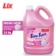 Nước giặt Lix Siêu sạch Hương Hoa Anh Đào Chai 3.5Kg - Tẩy Sạch Cực Mạnh Vết Bẩn - N2501
