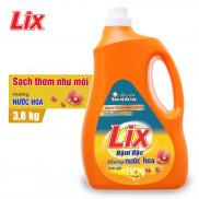 Nước giặt Lix Đậm Đặc Hương Nước Hoa Chai 3.8Kg - Tẩy Sạch Cực Mạnh Vết Bẩn - NGH01