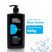 Dầu gội đầu tinh dầu IRON&STONE Innovation hương Blue Ocean dành cho nam dung tích 650ml