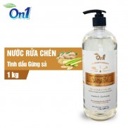 Nước rửa chén On1 tinh dầu hương gừng sà dung tích 1Kg - Sạch bóng vết dầu mỡ - Bảo vệ da tay
