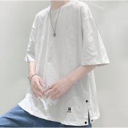 Áo thun XẺ TÀ CÚC Uniex N7 Basic Tee phông trơn nam nữ tay lỡ oversize form rộng Hàn Quốc