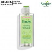 Nước Hoa Hồng Không Cồn Simple Kind To Skin Soothing Facial Toner 200ml