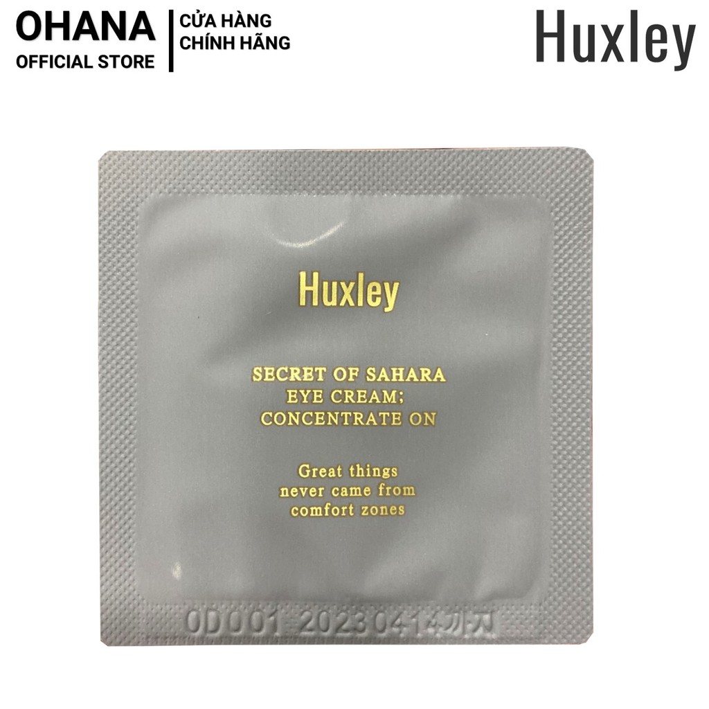 Kem Dưỡng Da Dưỡng Ẩm, Ngăn Ngừa Lão Hoá Vùng Da Mắt Huxley Eye Cream; Concentrate On 1ml - Huxley Sample