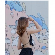 Áo Yếm Lưng Trần Dây Bún Nhún Bèo ( P94)