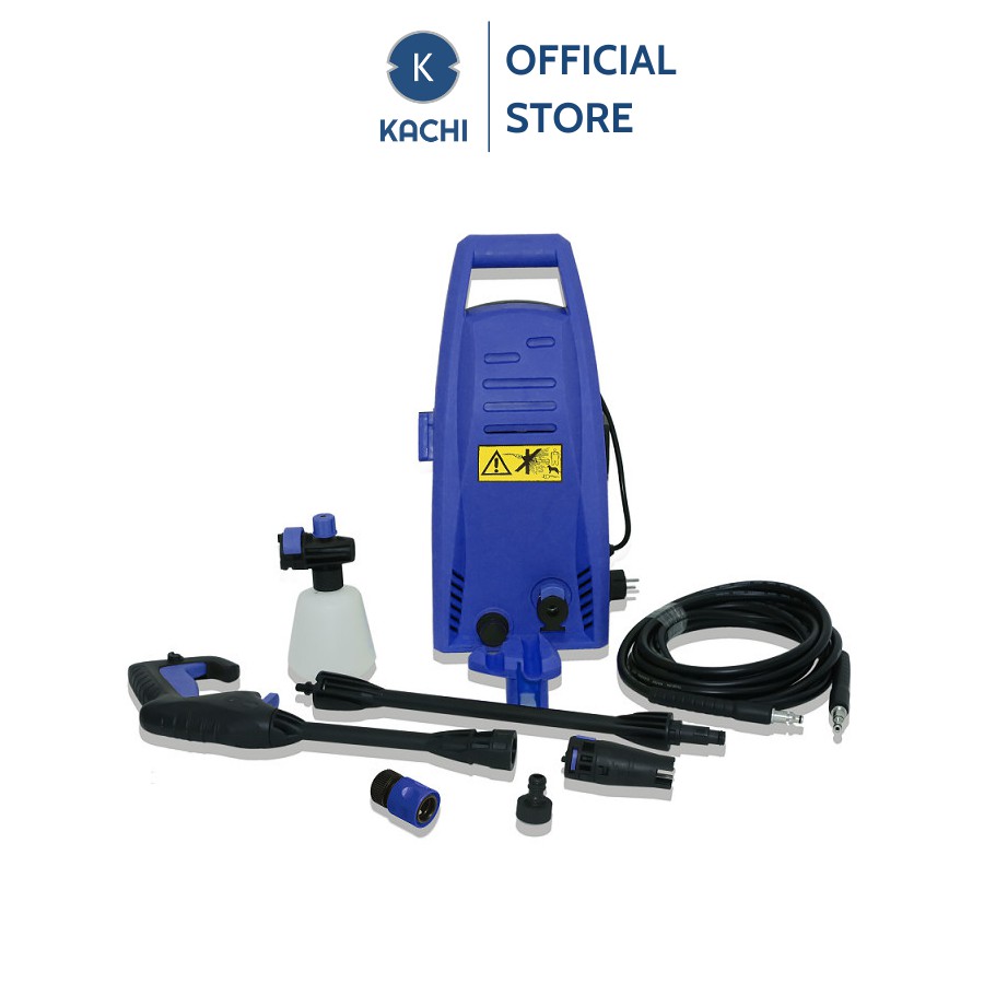 Máy xịt rửa xe cao áp Kachi MK192 1200W, áp lực nước mạnh, vệ sinh sàn nhà, rửa xe