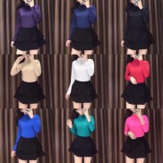 Video - Áo thun lạnh body dài tay, áo giữ nhiệt cổ 3 phân Nữ