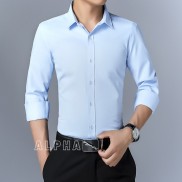 Áo sơ mi nam cổ bẻ tay dài áo sơ mi nam công sở Vải Thái Bền Đẹp Co giãn nhẹ Chuẩn dáng chống xù