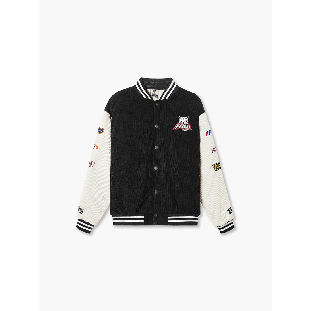 Áo khoác TOBI Varsity - màu Đen - Racing UNISEX