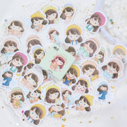 Bộ 45 stickers hình cô gái mộng mơ