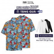 Áo sơ mi nam họa tiết FEAER vải Lụa thoáng mát, không nhăn form suông Floral Camp |new arrival 2021|