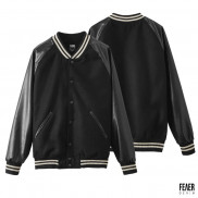 Áo khoác bomber nam FEAER chất nỉ phối da varsity Felt and Leather