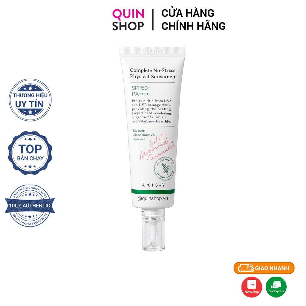 Kem Chống Nắng AXIS-Y Complete No-Stress Physical Suncreen