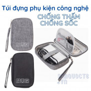 Túi đựng pin dự phòng, cáp sạc, phụ kiện công nghệ đi du lịch chống sốc chống thấm có quai cầm tay