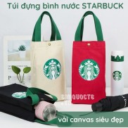  Túi đựng bình nước ly giữ nhiệt chống nước vải canvas vải bố