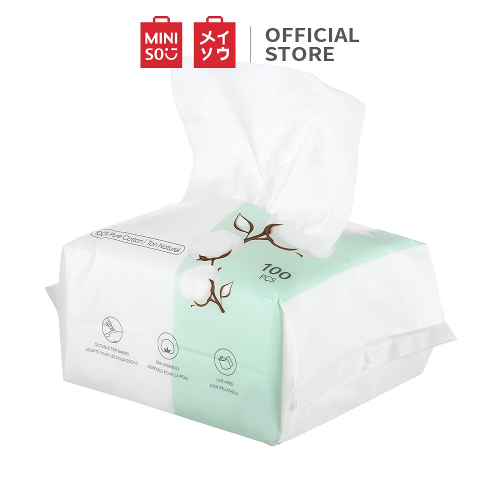  Khăn vải khô đa năng Miniso (100 miếng)