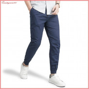 Quần jogger nam kaki co giãn cao cấp, quần kaki chất vải co giãn nhẹ bo chun ống chân