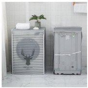 Vỏ Bọc trùm máy giặt cửa ngang,cửa trên PEVA chống thấm, che phủ máy giặt hàng đẹp 88192 KOREA  88