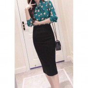 chân váy umi dài khóa sau m999