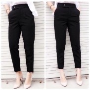 quần baggy cúc lệch (4 màu y hình ) 403