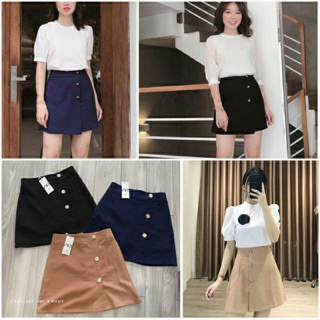 chân váy a , chân váy a công sở 3 màu m89