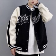 Áo Khoác Bomber Blackai Đen , Áo bomber Nam Nữ Phong Cách Hàn Quốc