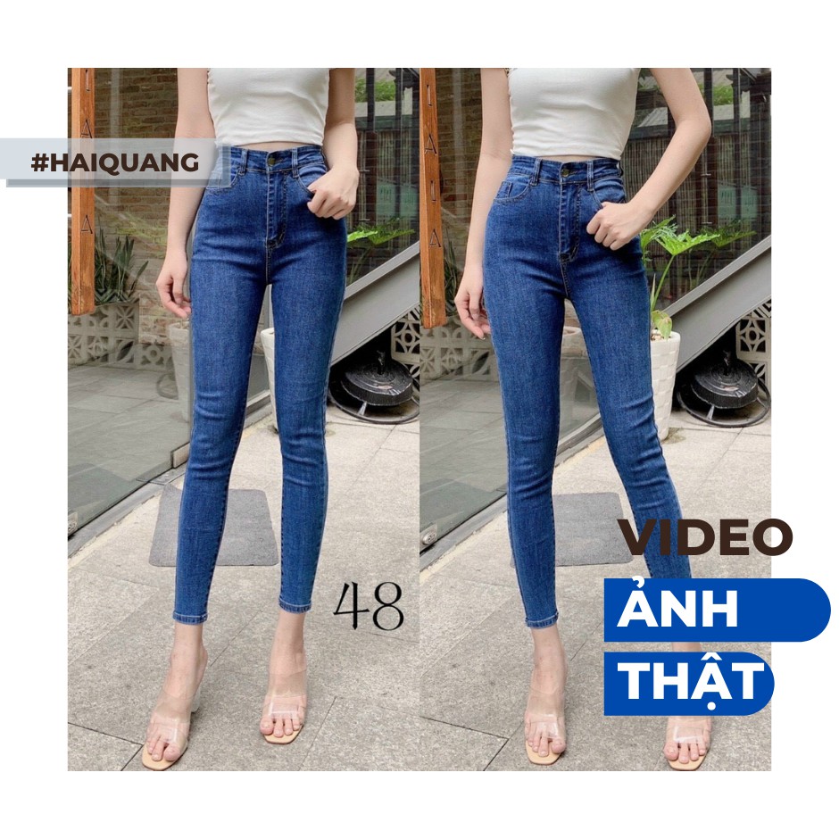 QUẦN JEAN NỮ ÔM DÁNG LƯNG CAO, CHẤT JEAN CO DÃN HÀNG ĐẸP MÃ 03