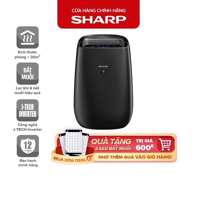Máy Lọc Không Khí Bắt Muỗi Sharp FP-JM40V-B Tặng FZ-STS2M