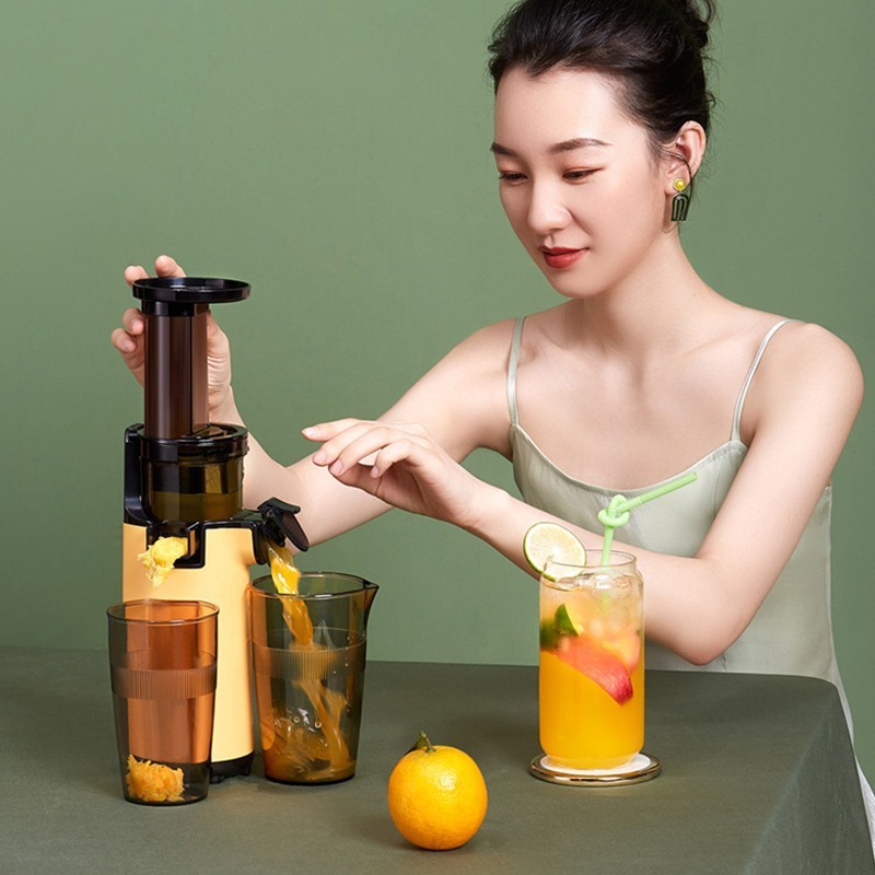(CÓ SẴN) Máy Ép Chậm MOKKOM MK-SJ001 Siêu Kiệt Bã Cực Gọn Nhẹ - Hàng Chính Hãng - Bảo Hành 12 Tháng