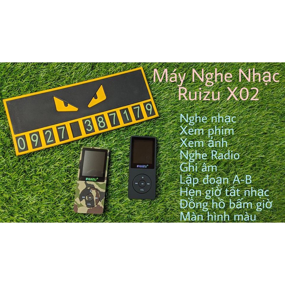 (CÓ SẴN) Máy nghe nhạc lossless Ruizu X02 bản 8Gb - Bản 2021 tặng tai nghe - Nghe nhạc, xem phim, xem ảnh, đọc Ebook