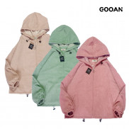 Áo khoác chống nắng nhung tăm gân nữ form rộng đẹp ulzzang - Gooan