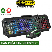 Bàn Phím Máy Tính Gaming RGB SIDOTECH LDK V4 Có Dây / Đèn LED RGB Chống Nước Chơi Game Máy Tính Esport - Chính Hãng